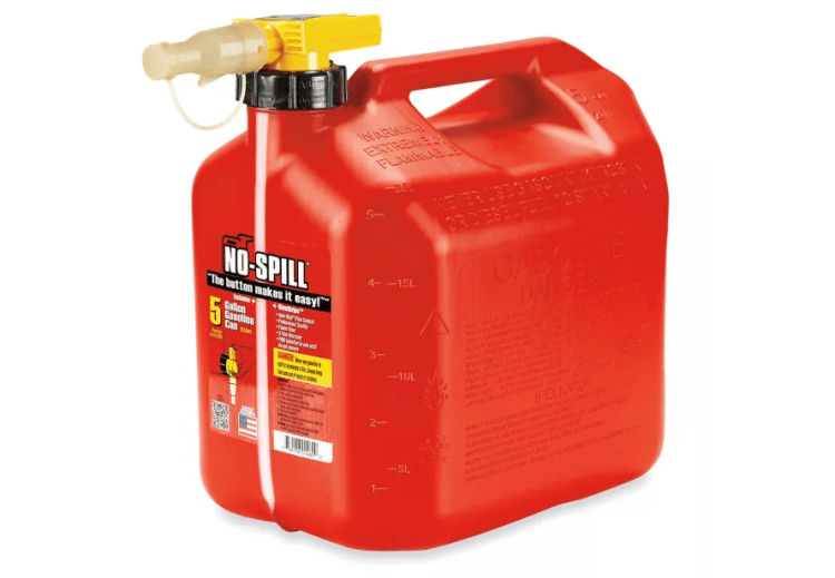 Full 5-gallon gas can